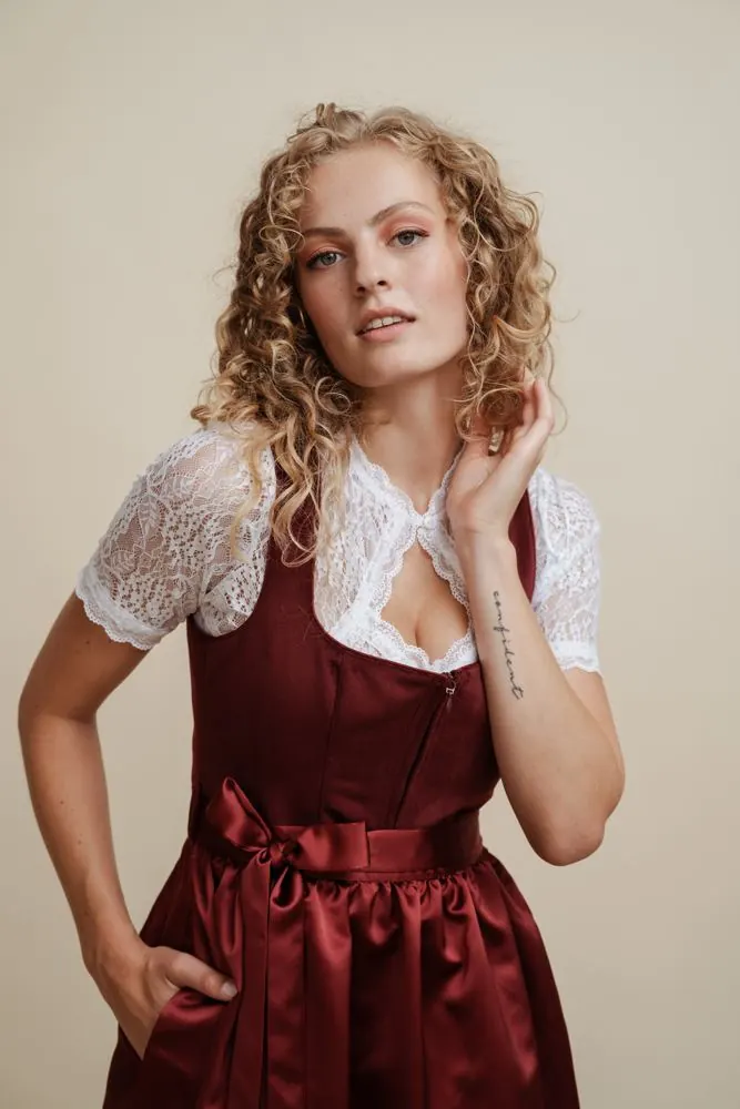 Samt-Dirndl Rot