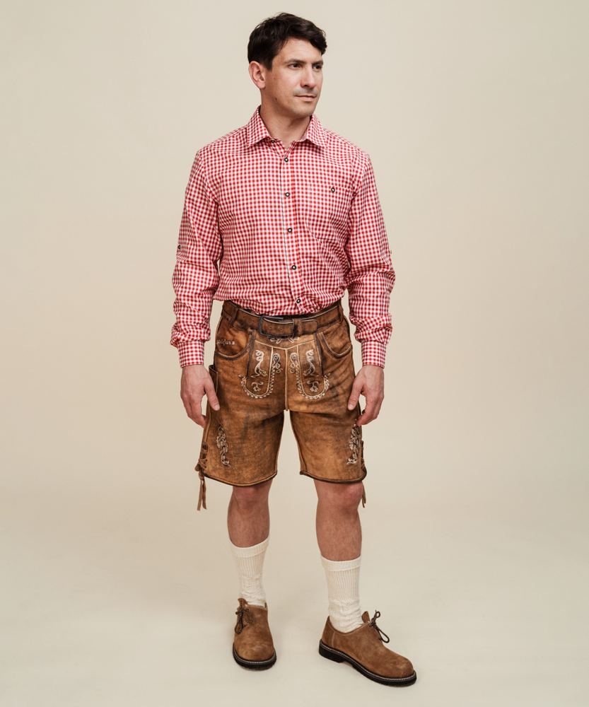 Lederhose Antik Braun